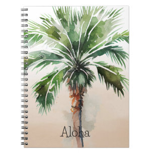 Carnet Tropical Palm Tree Ombre