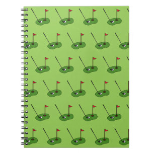 Carnet Trou de golf avec Motif Drapeau