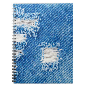 Carnet Trou sur Denim Jeans. Torn Blue je déchiré