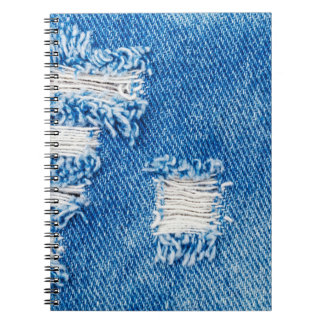 Carnet Trou sur Denim Jeans. Torn Blue je déchiré