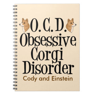 Carnet Trouble du corgi obsessif sur mesure