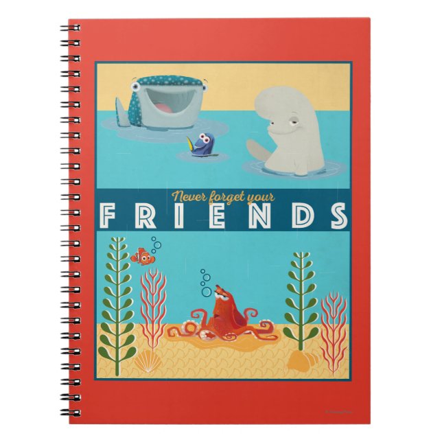 Carnet Trouver Dory | N'oubliez jamais vos amis (Devant)