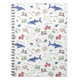 Carnet Trouver le Motif blanc de Dory Cartoon