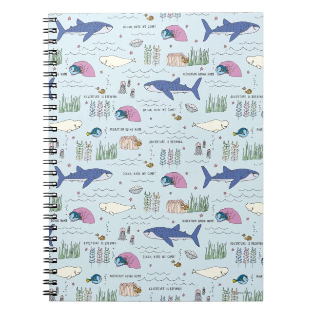 Carnet Trouver le Motif Dory Blue Cartoon (Devant)