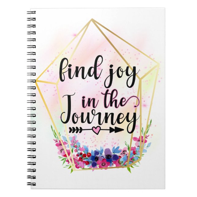 Carnet Trouvez La Joie Dans Le Voyage (Devant)