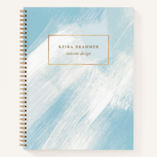 Carnet Trucs de brosse moderne Blue Aqua