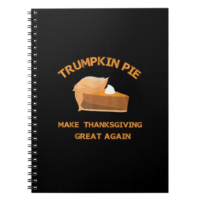 Carnet Trumkin Pie Rendre Thankesgiving Grand à nouveau (Devant)