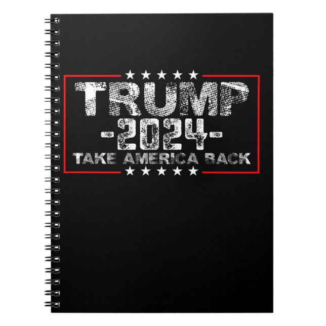 Carnet Trump 2024 Redonner à l'Amérique sa Vintage politi (Devant)