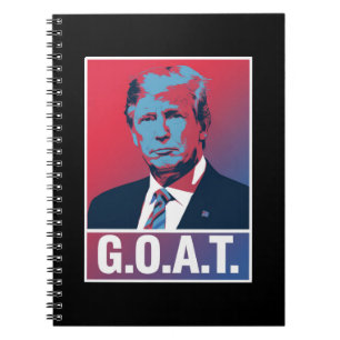 Carnet Trump GOAT Élection 2024 Républicain Vintage