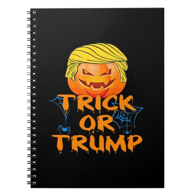 Carnet Trumpkin Drôle Design Pour Halloween (Devant)