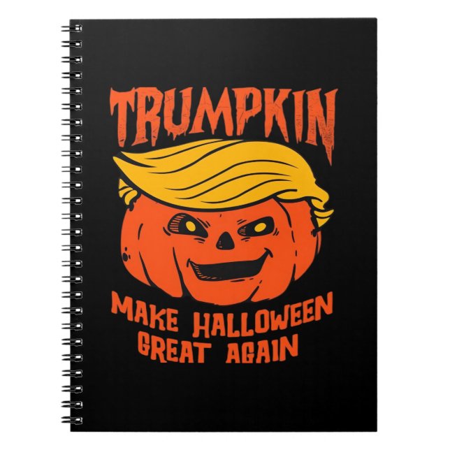 Carnet Trumpkin Halloween élection Citrouille (Devant)
