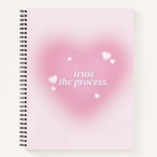 Carnet Trust the Process Aesthetic Notebook – 