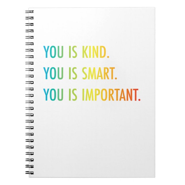 Carnet Tu Es Un Peu Intelligent, Tu Es Important (Devant)
