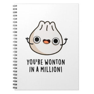 Carnet Tu es un Wonton exceptionnel, un jeu de mots drôle