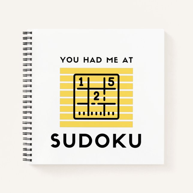 Carnet Tu m'as eu à sudoku (Devant)