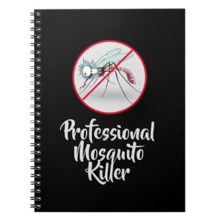 Carnet Tueur professionnel de moustiques noir