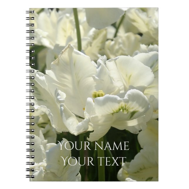 Carnet Tulipes blanches (Devant)