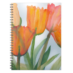 Carnet Tulipes d'agrumes orange