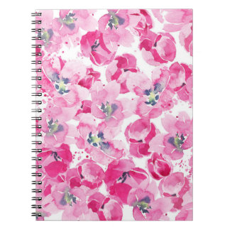 Carnet Tulips aquarelle : conception de carte dessinée à