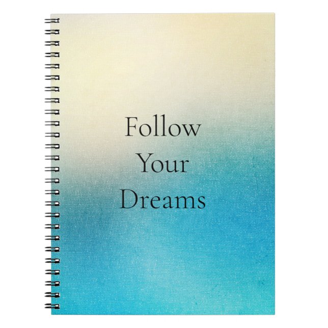 Carnet Turquoise Chic Blanc Aqua bleu (Devant)