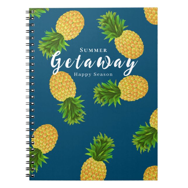 Carnet Turquoise de l'ananas (Devant)