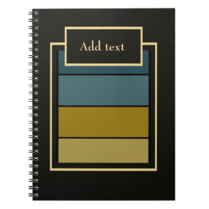 Carnet Turquoise et Gold