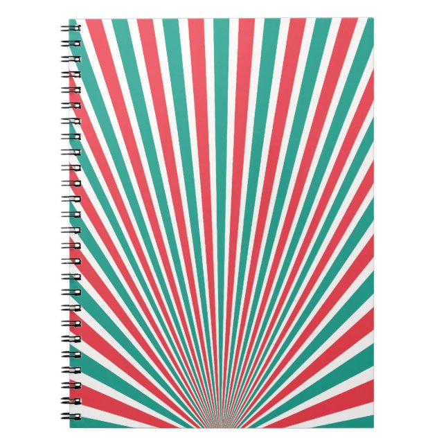 Carnet Turquoise et rouge (Devant)