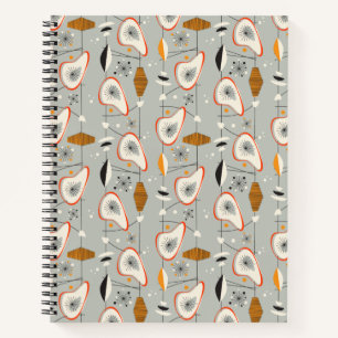 Carnet Turquoise géométrique et Motif bleu