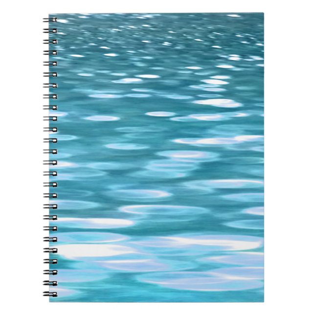 Carnet Turquoise shimmer (Devant)