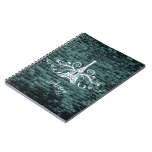Carnet turquoise Tour Eiffel