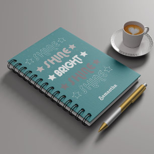 Carnet Turquoise Vert brillant. Brille. Lumineux. Brille.