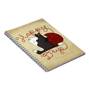 Carnet Tuxedo Chat - Jours heureux