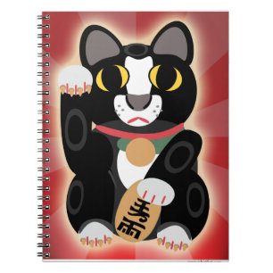 Carnet Tuxedo Lucky Cat Cute Fortune Caricature pour anim