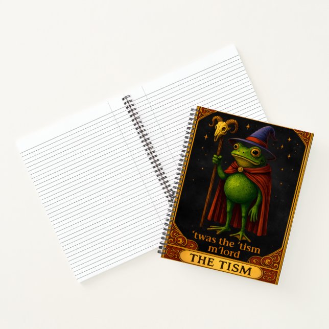 Carnet T'was The 'Tism M'Lord Frog Meme Autism Awareness (Intérieur)