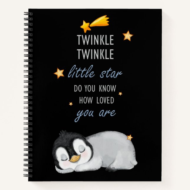 Carnet Twinkle, Twinkle Little Star pour Penguin endormi (Devant)