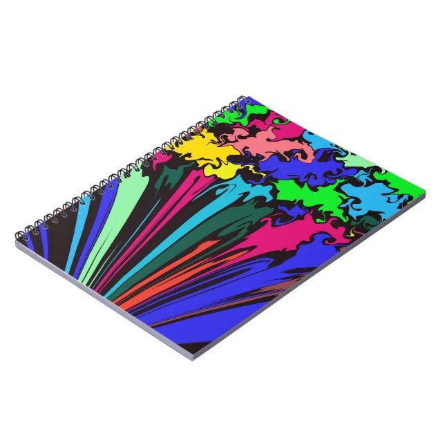 Carnet Twirl coloré Abstrait / Pinched / Spiral (Côté gauche)