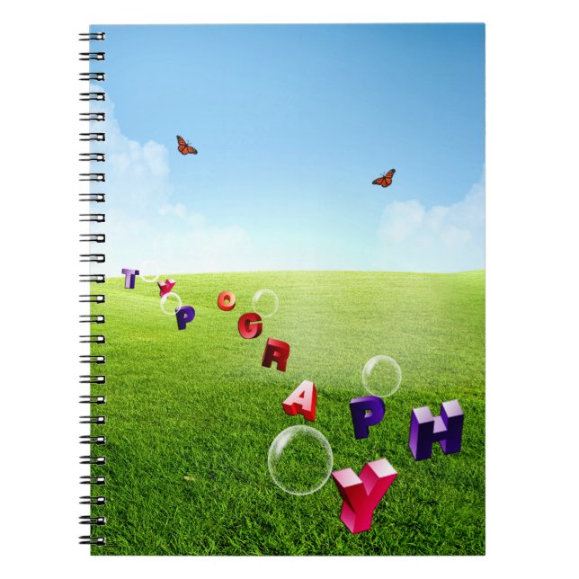 Carnet Typographie, (Devant)