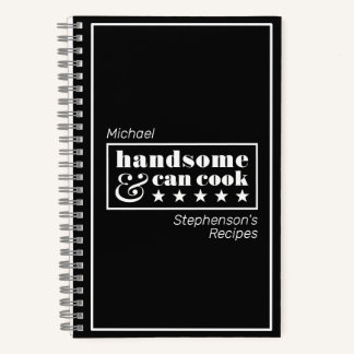 Carnet Typographie « Beau et sait cuisiner » pour la fête