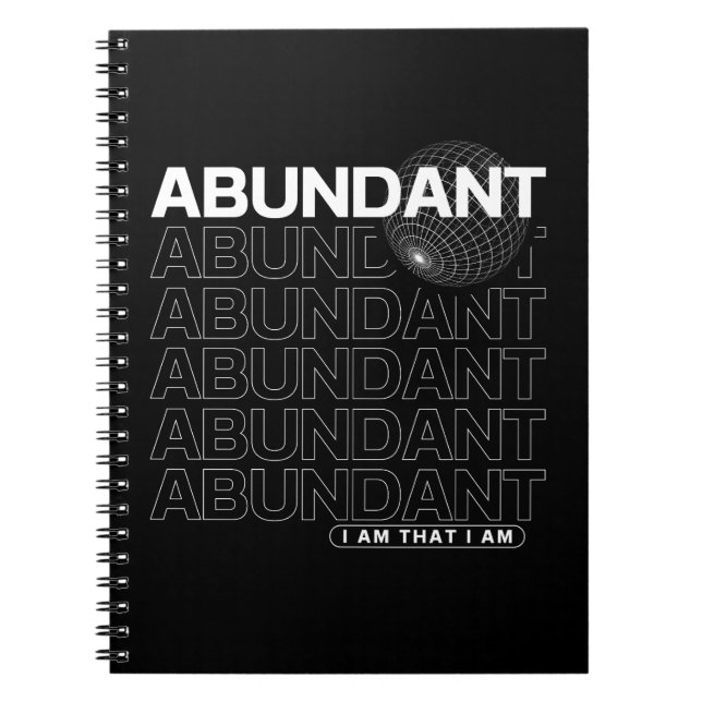 Carnet Typographie d'affirmation abondante (Devant)