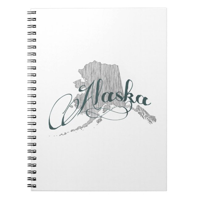 Carnet Typographie de l'État de l'Alaska (Devant)