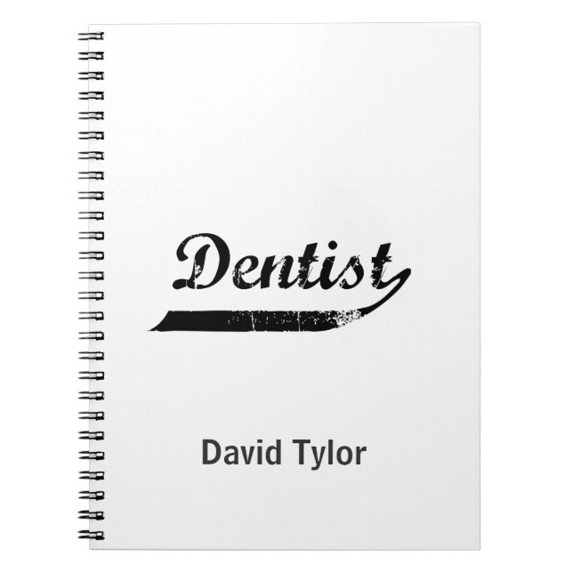 Carnet Typographie dentiste (Devant)
