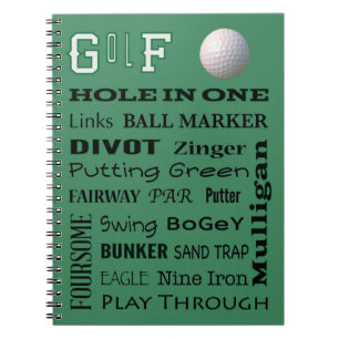 Carnet Typographie du GOLF