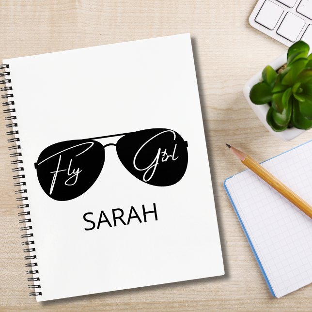 Carnet Typographie minimaliste, Lunettes de soleil Aviato (Créateur téléchargé)