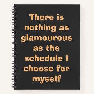 Carnet Typographie motivationnelle en texte beige sur