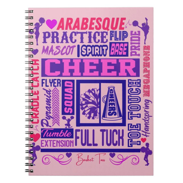 Carnet Typographie violette des filles    (Devant)