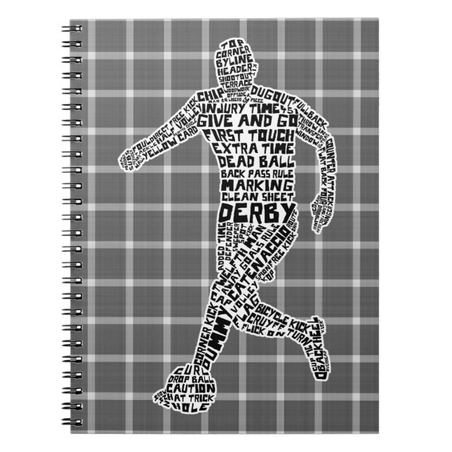 Carnet typographique du joueur de football (Devant)