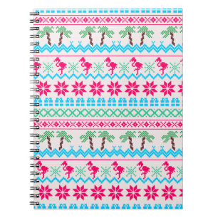 Carnet Ugly Christmas Sweater Tropical Flamingo