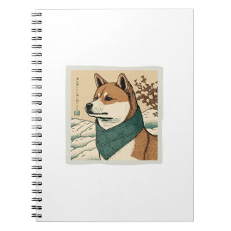 CARNET UKIYOE JAPONAIS : SHIBA INU