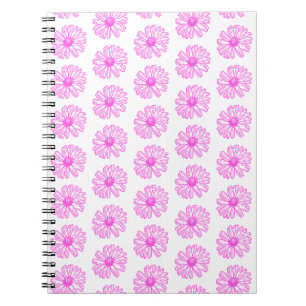 Carnet Ultra Rose Fleur de marguerite Impression, Hippie 
