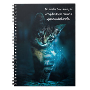 Carnet Un acte de gentillesse chaton design carnet.